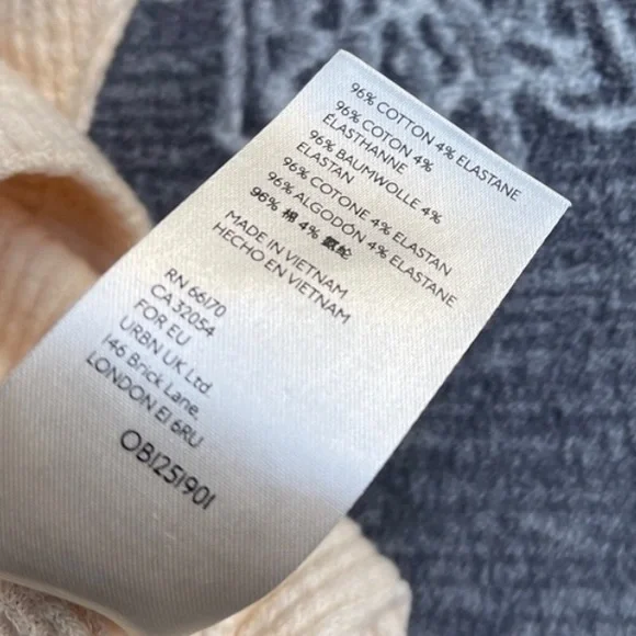 Free People Logan Long Sleeve Top in Pink and Cream - Picture 4 of 8